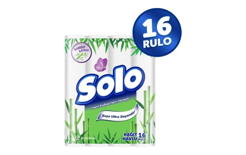 Solo Bambu Katkılı Kağıt Havlu 16’lı 218tl