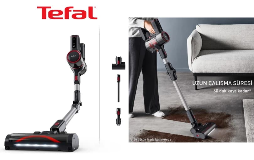 Tefal Kablosuz Dikey Süpürge 7500 ₺