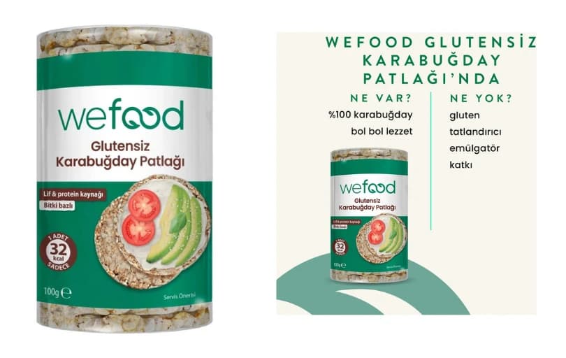 Wefood Karabuğday Patlağı 100 Gr 39 Tl