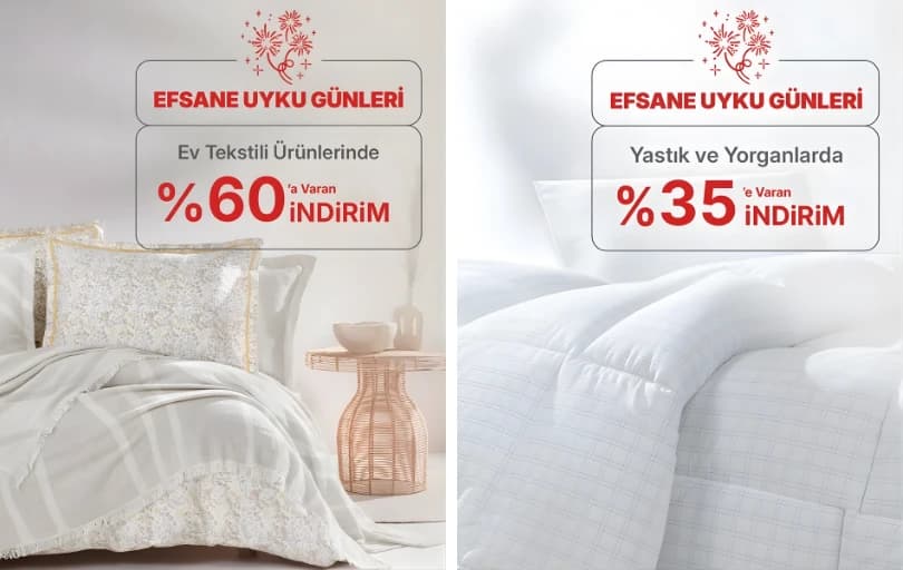 Yataş & Puffy – %60'a Varan İndirim!