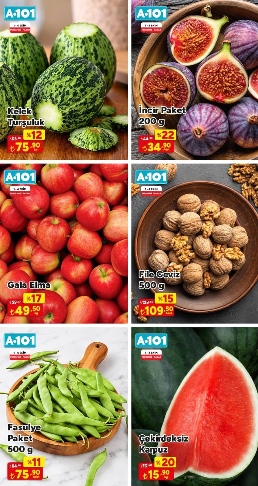 A-101 - Instagram Post'u 01 - 04 Ekim 2026 - Sayfa 1