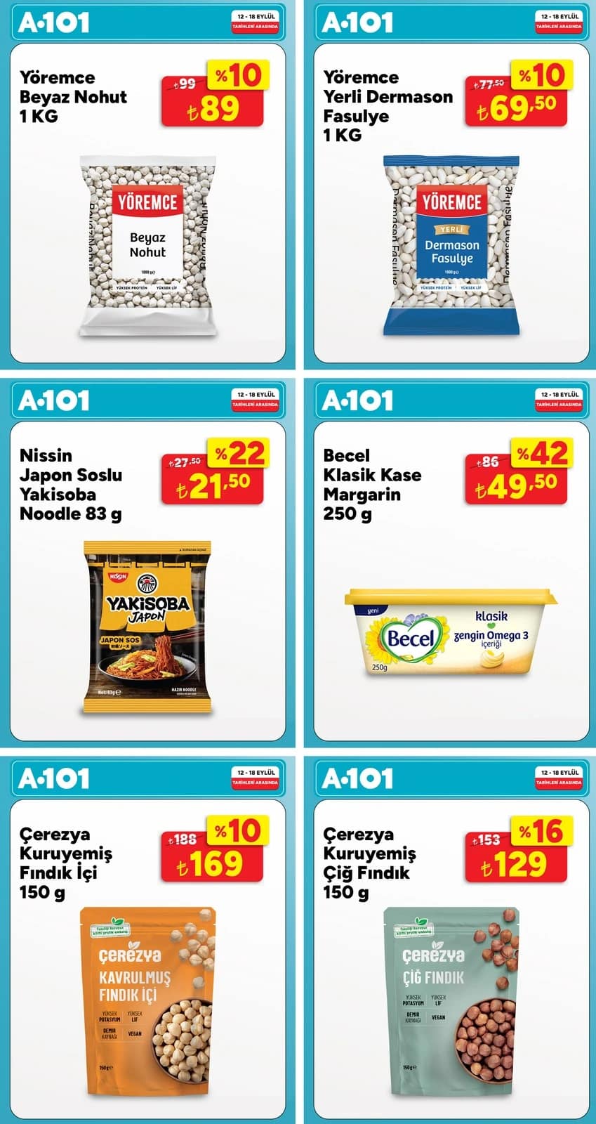 A-101 - Instagram Post'u 12 - 18 Eylül 2026 - Sayfa 1
