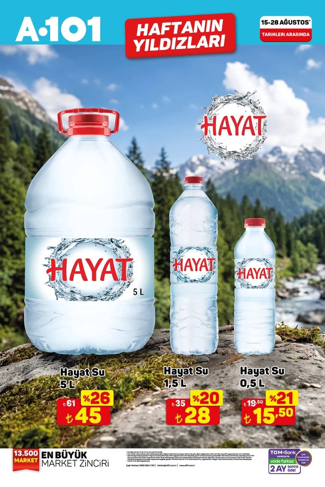 A-101 - Haftanın Yıldızları Broşürü 15 - 28 Ağustos 2026