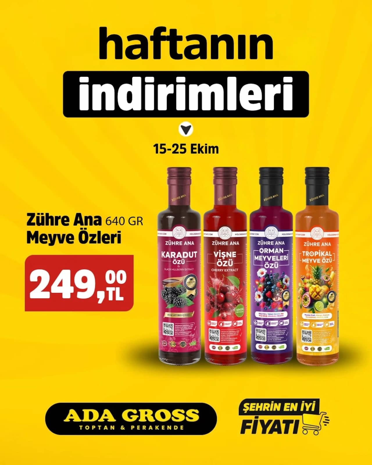 Ada Gross - İndirimli Ürünler 15 - 25 Ekim 2026