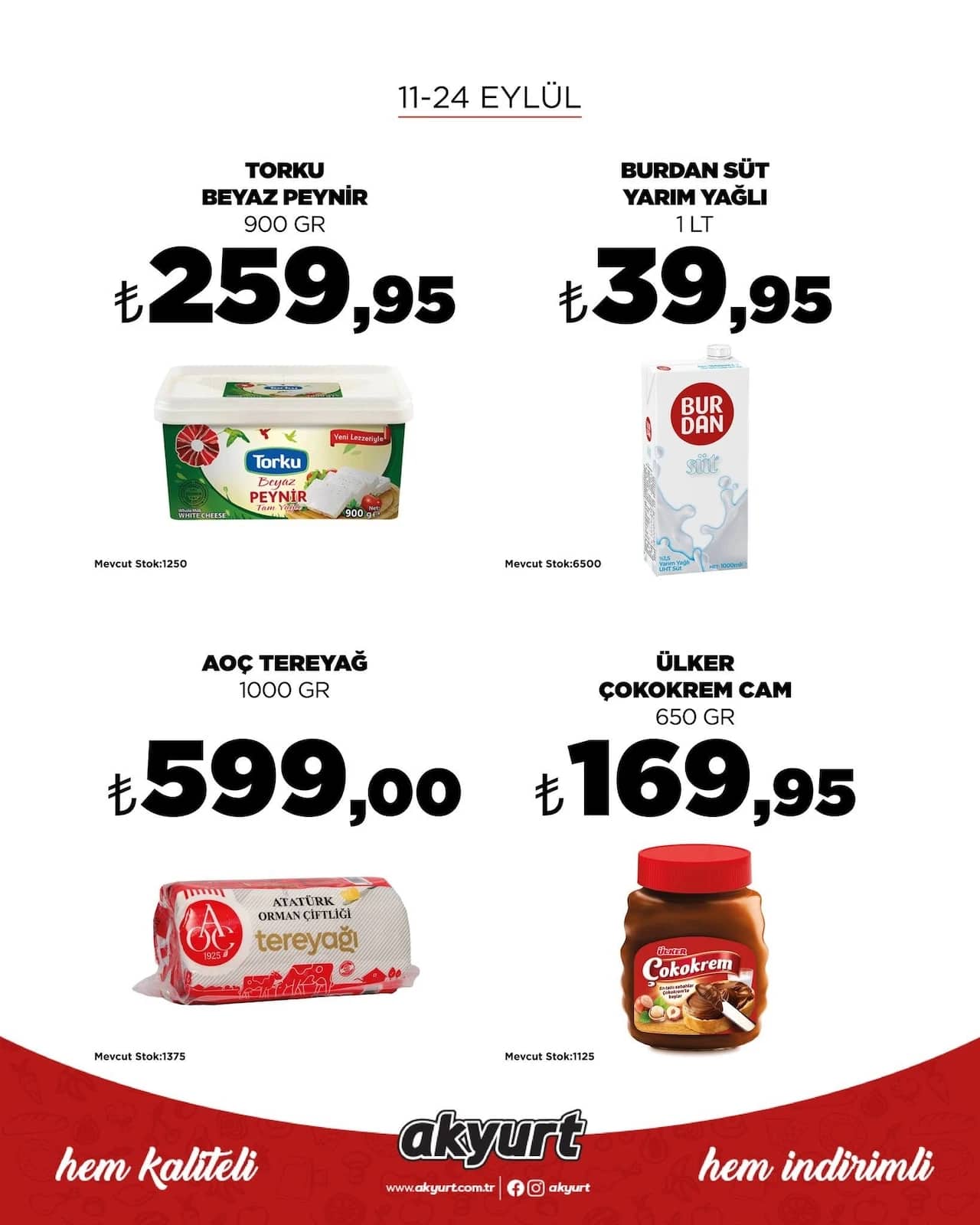 Akyurt Market - İndirim Broşürü 11 - 24 Eylül 2026