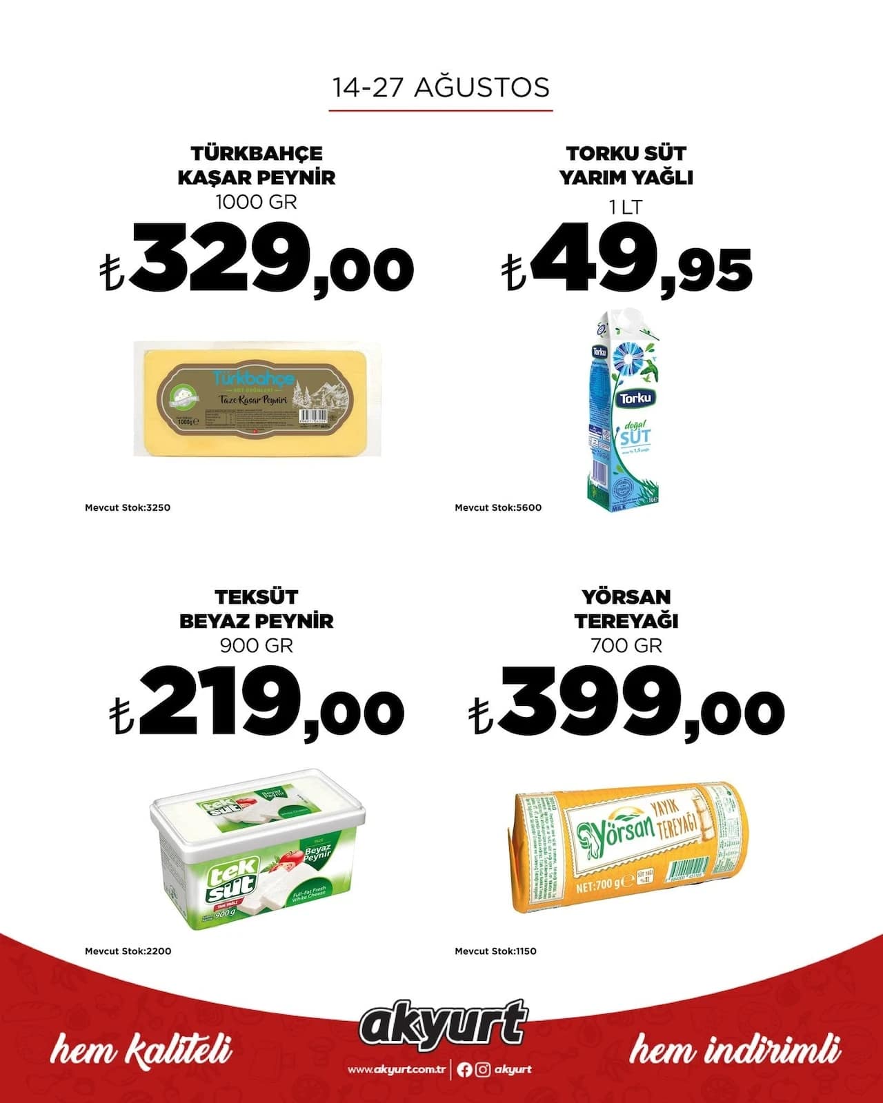Akyurt Market - İndirim Broşürü 14 - 27 Ağustos 2026 - Sayfa 1