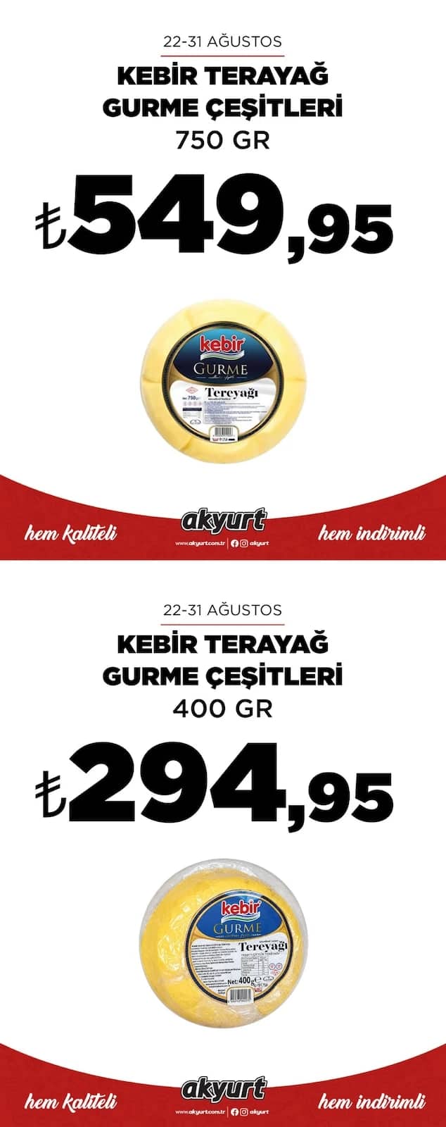 Akyurt Market - İndirim Broşürü 22 - 31 Ağustos 2026 - Sayfa 1