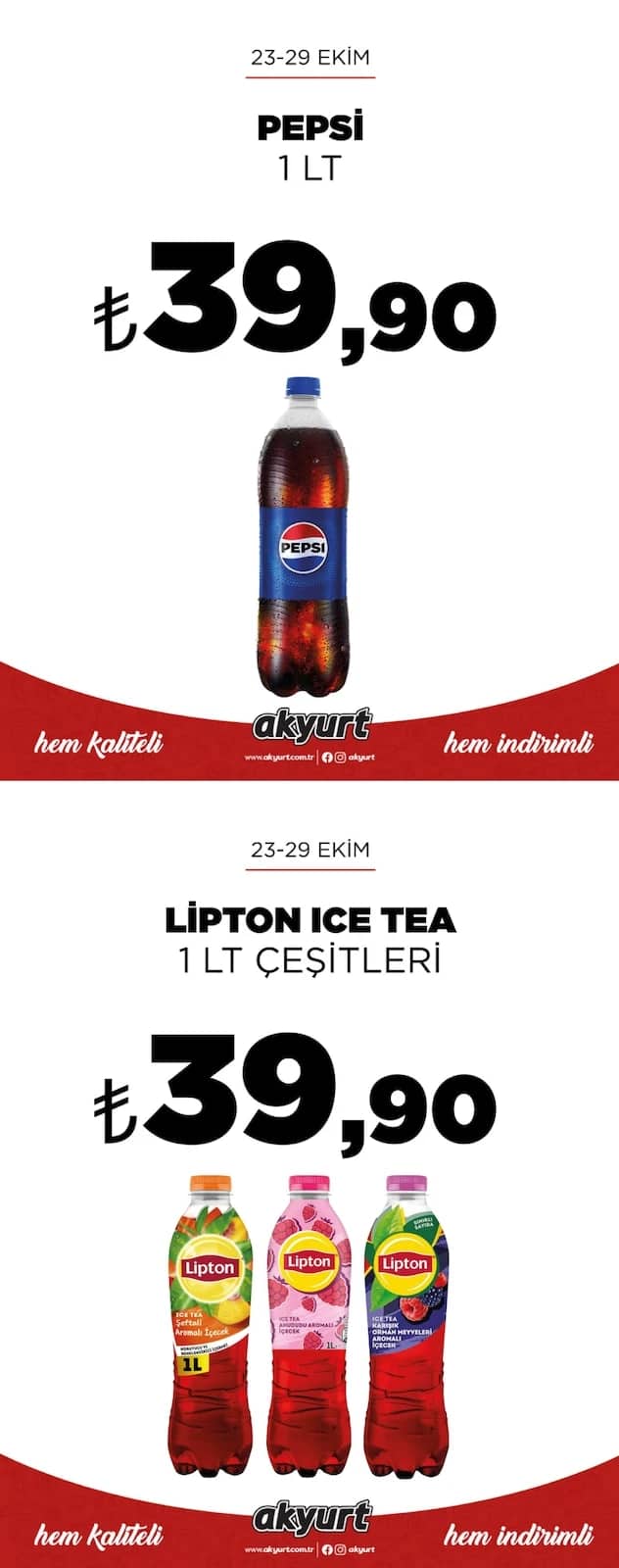 Akyurt Market - İndirim Broşürü 23 - 29 Ekim 2026