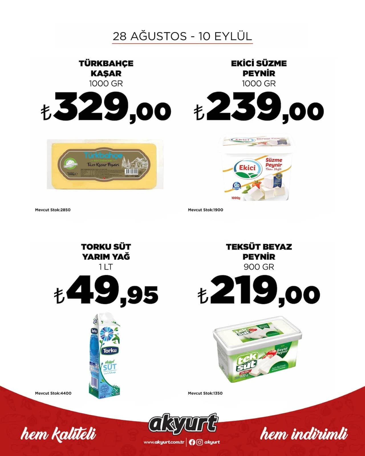 Akyurt Market - İndirim Broşürü 28 Ağustos - 10 Eylül 2026