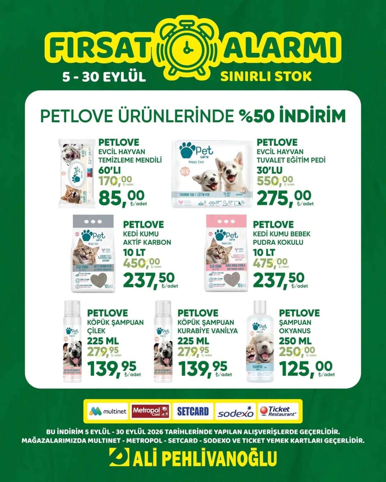 Ali Pehlivanoğlu - İndirim Broşürü 05 - 30 Eylül 2026