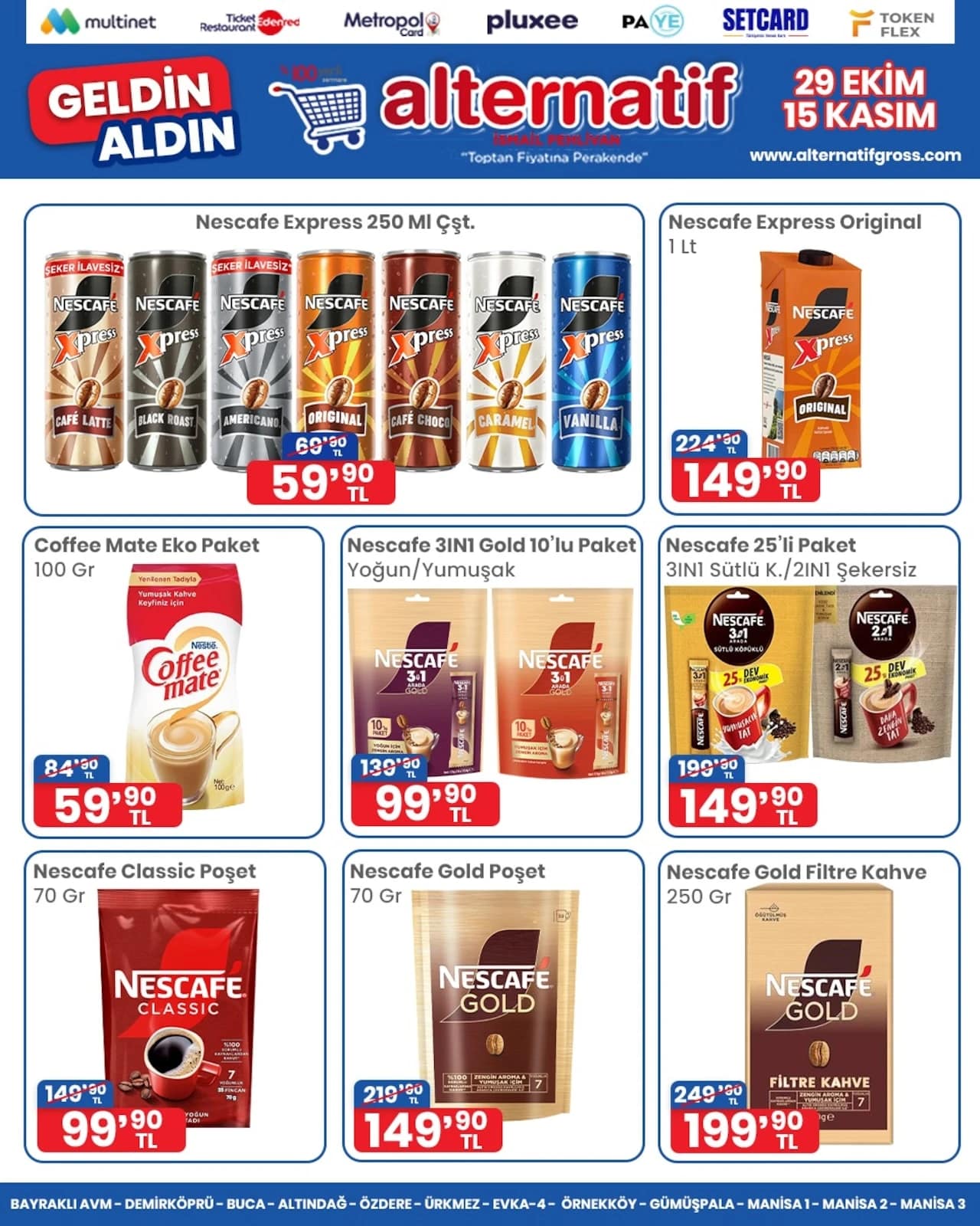 Alternatif Gross Market - İndirim Broşürü 29 Ekim - 15 Kasım 2026 - Sayfa 1
