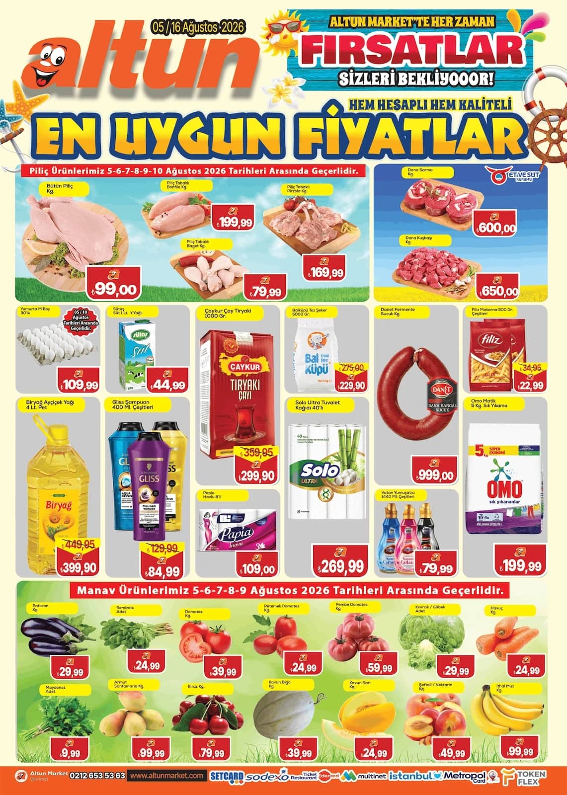 Altun Market - İndirim Broşürü 05 - 16 Ağustos 2026 - Sayfa 1
