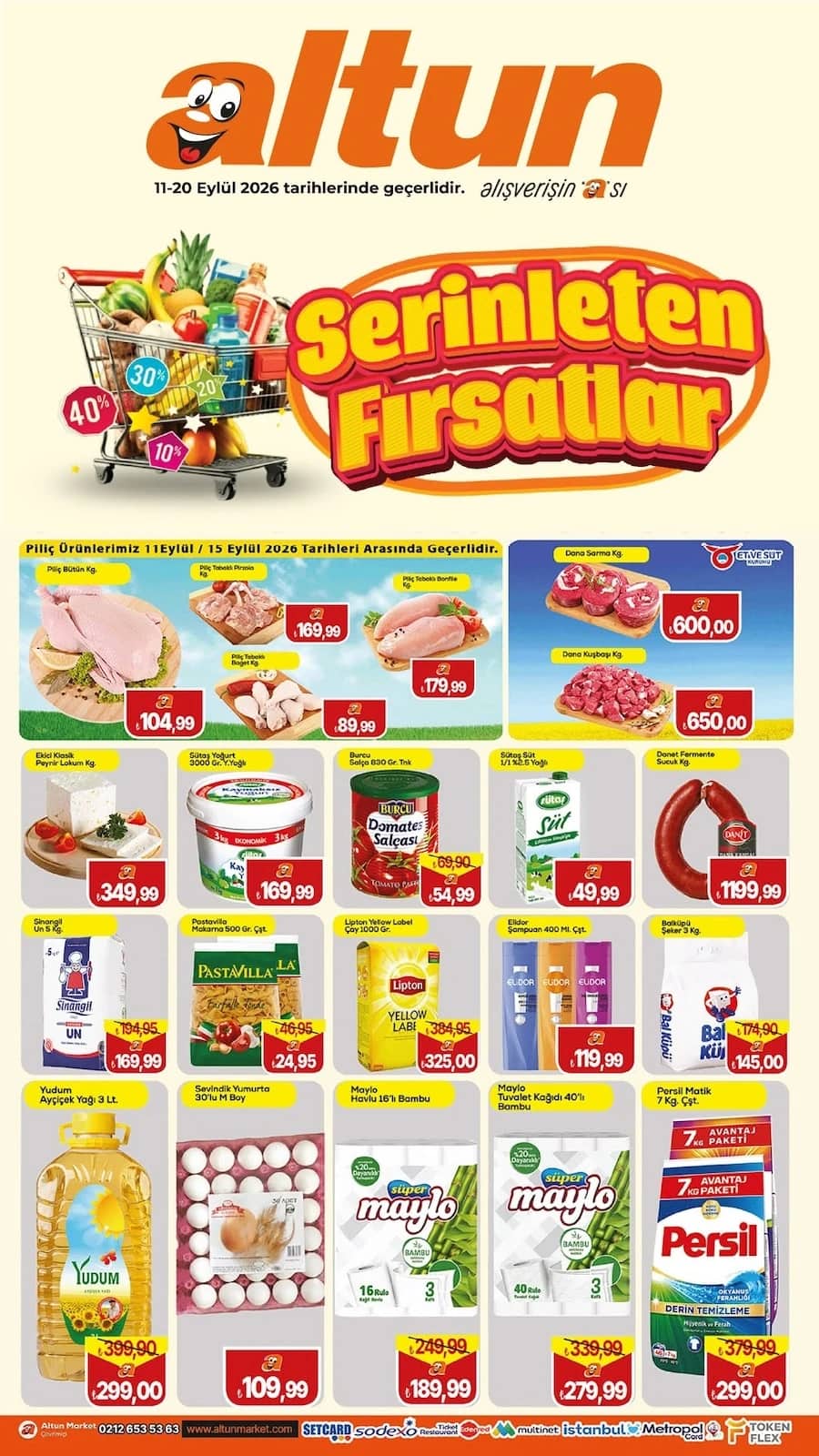 Altun Market - İndirim Broşürü 11 - 20 Eylül 2026 - Sayfa 1