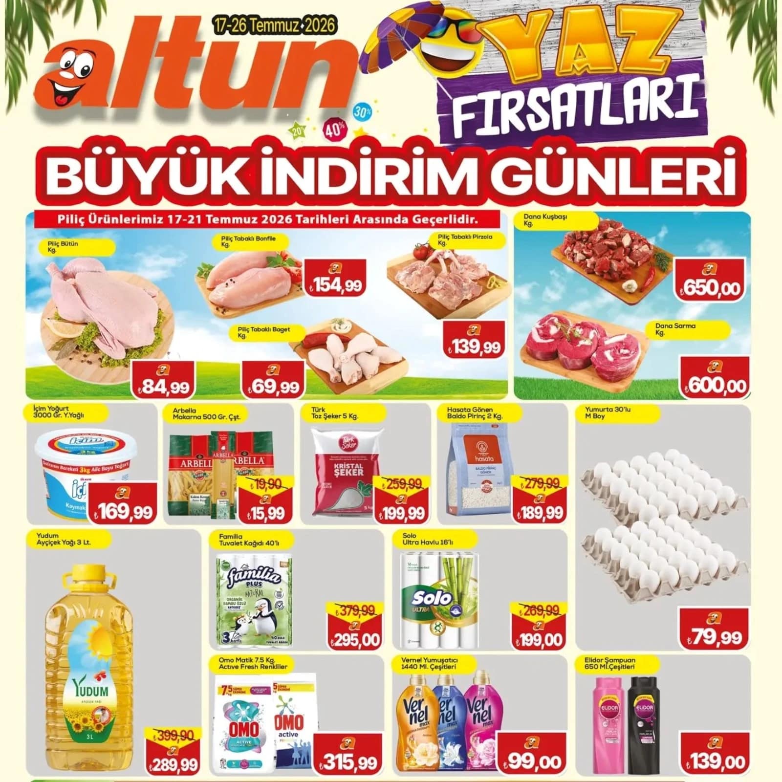 Altun Market - İndirim Broşürü 17 - 21 Ağustos 2026 - Sayfa 1