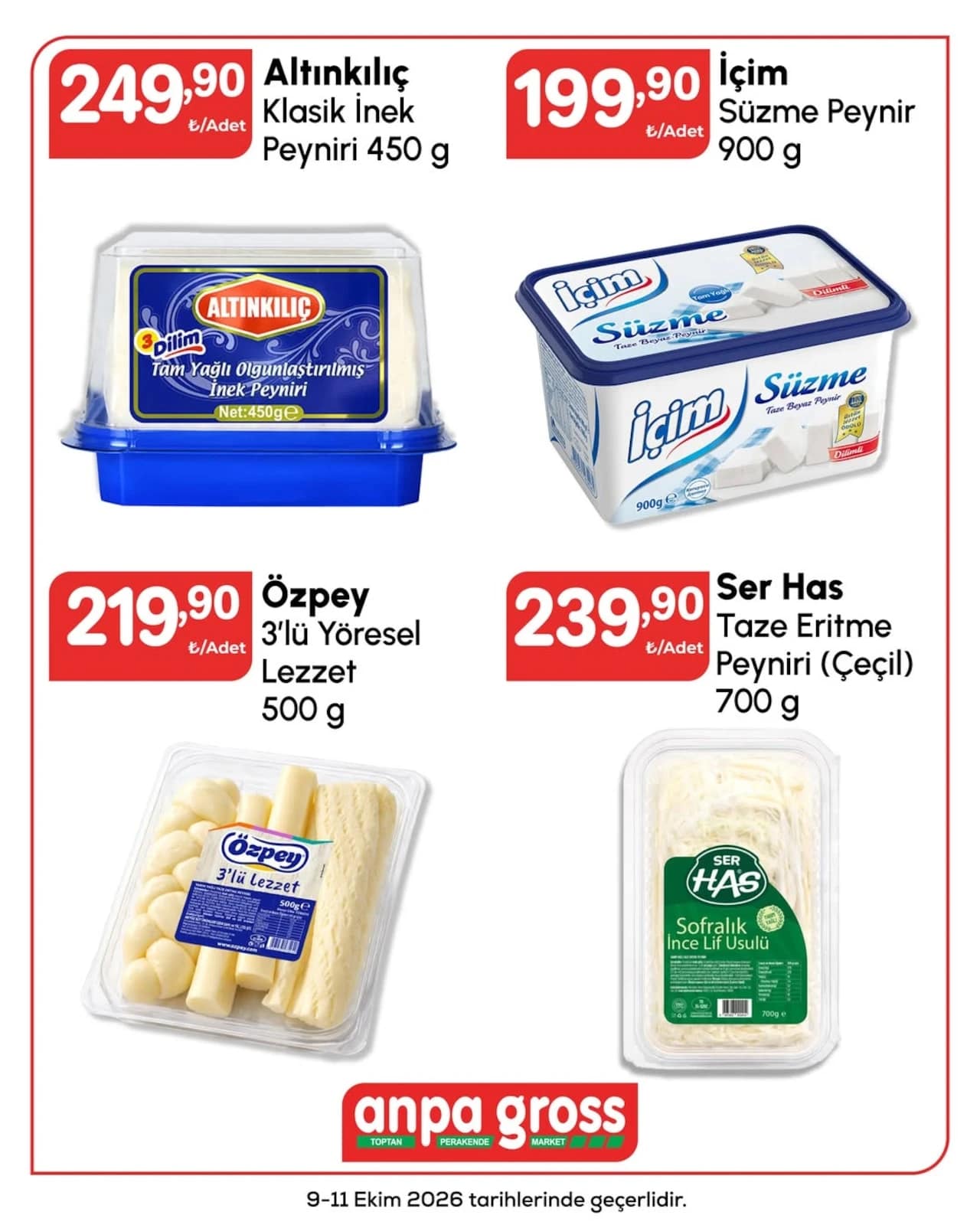 Anpa Gross - İndirim Broşürü 09 - 11 Ekim 2026 - Sayfa 1
