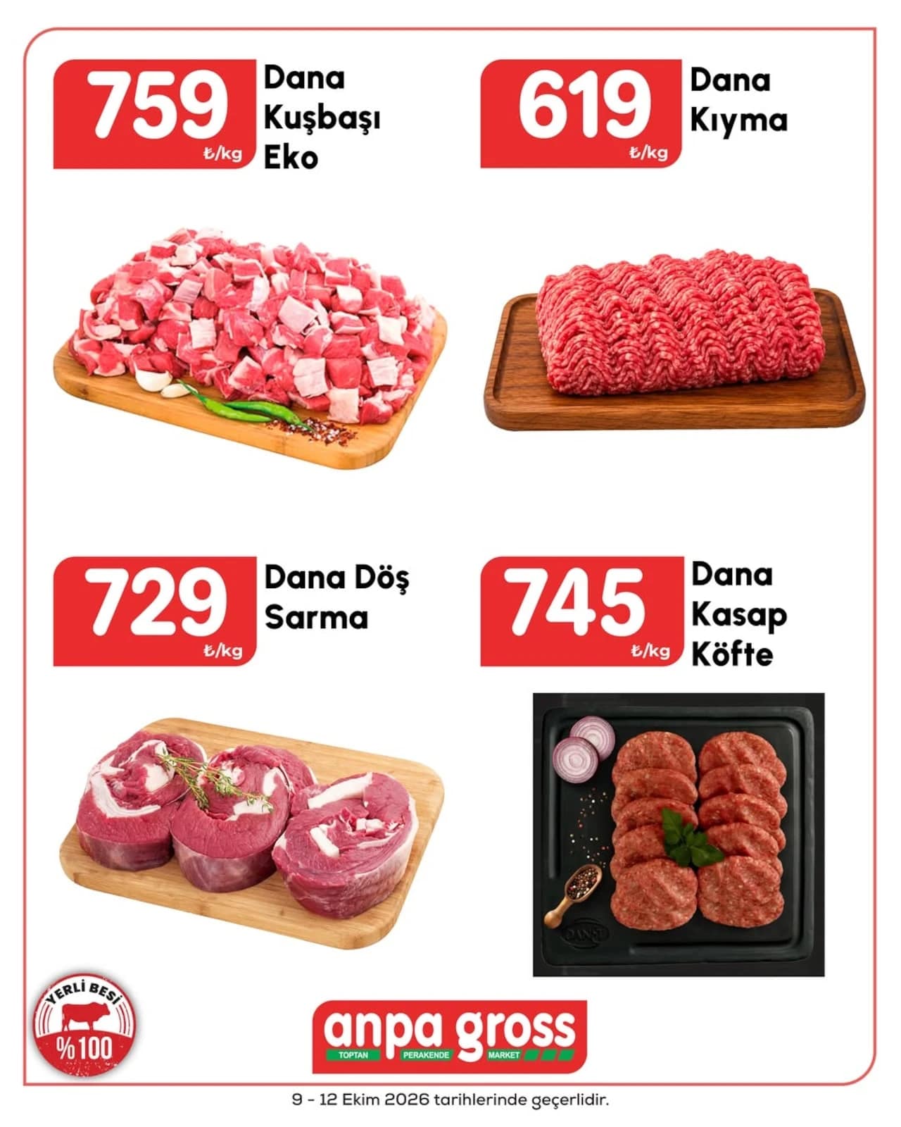 Anpa Gross - İndirimli Ürünler 09 - 12 Ekim 2026 - Sayfa 1