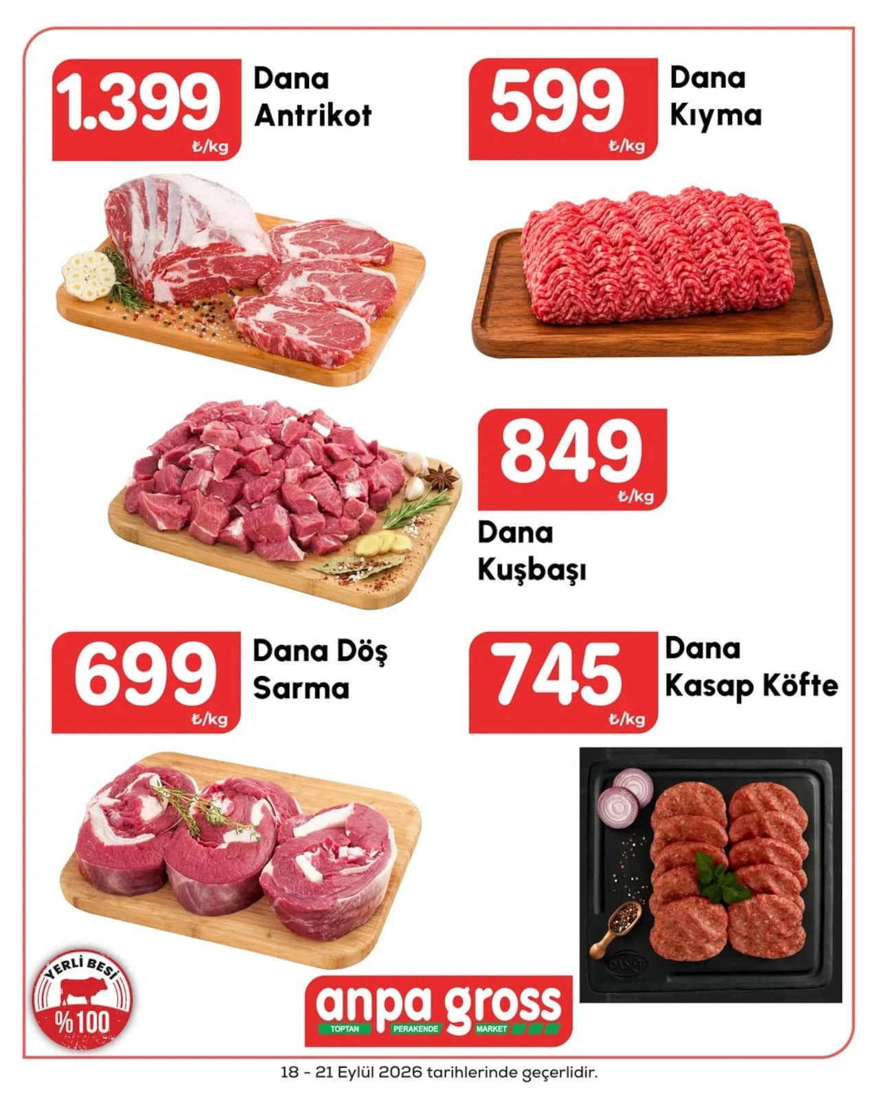 Anpa Gross - İndirim Broşürü 18 - 21 Eylül 2026 - Sayfa 1