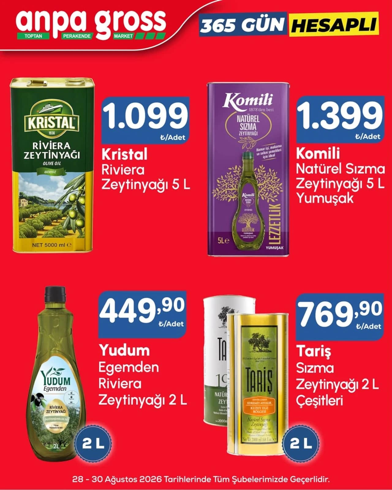 Anpa Gross - İndirim Broşürü 28 - 30 Ağustos 2026