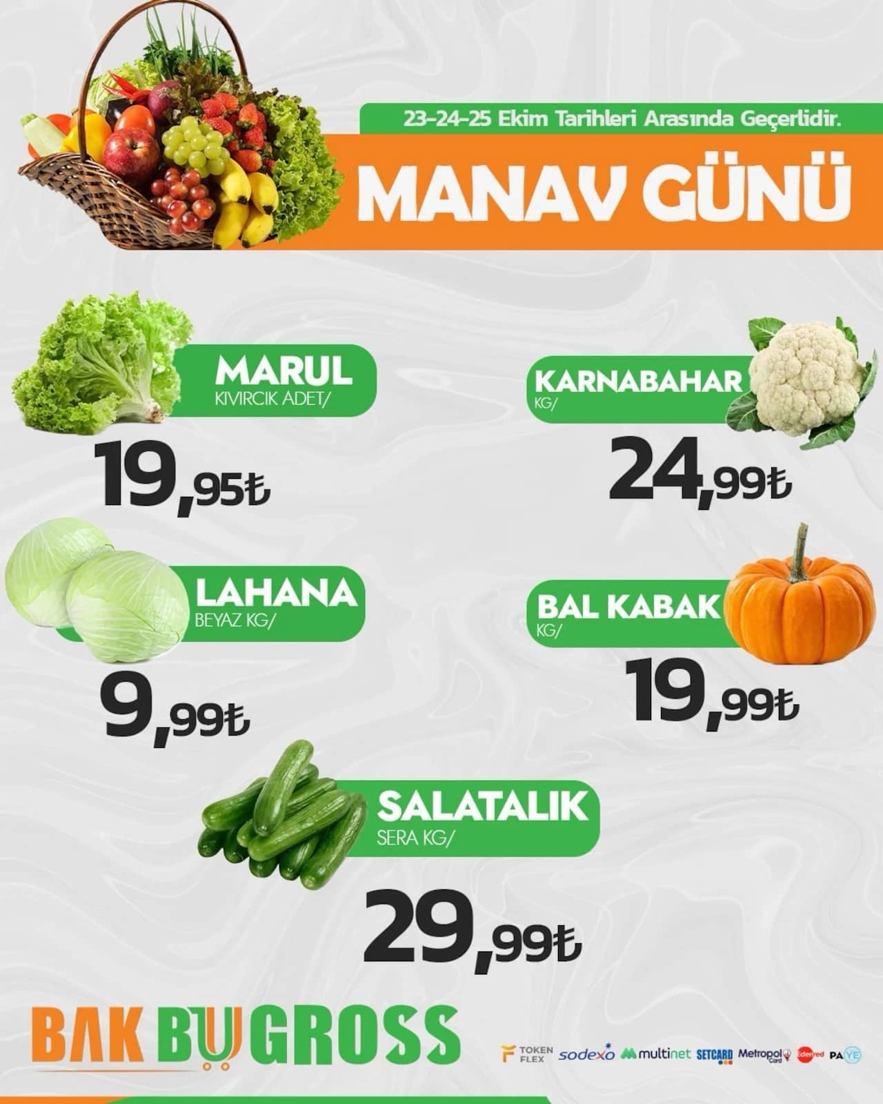 Bak Bu Gross - Manav İndirim Broşürü 23 - 25 Ekim 2026 - Sayfa 1