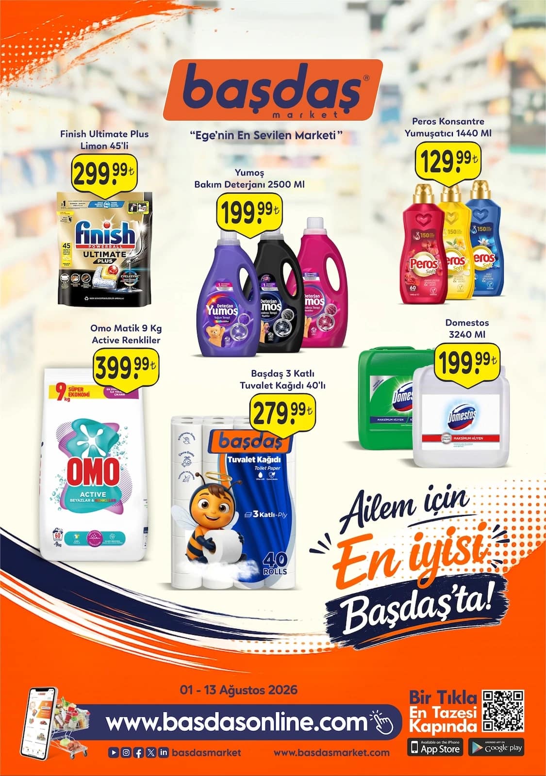 Başdaş Market - İndirim Broşürü 01 - 13 Ağustos 2026 - Sayfa 1