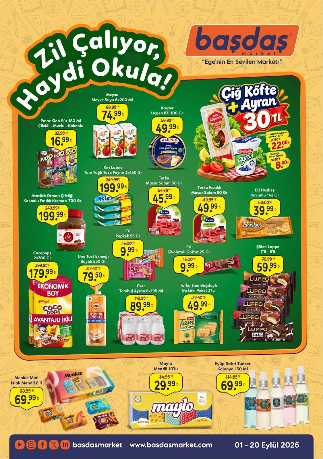 Başdaş Market - İndirim Broşürü 01 - 20 Eylül 2026 - Sayfa 1