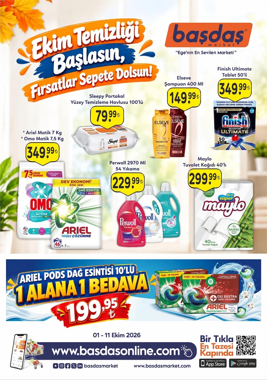 Başdaş Market - İndirim Broşürü 01 - 11 Ekim 2026 - Sayfa 1