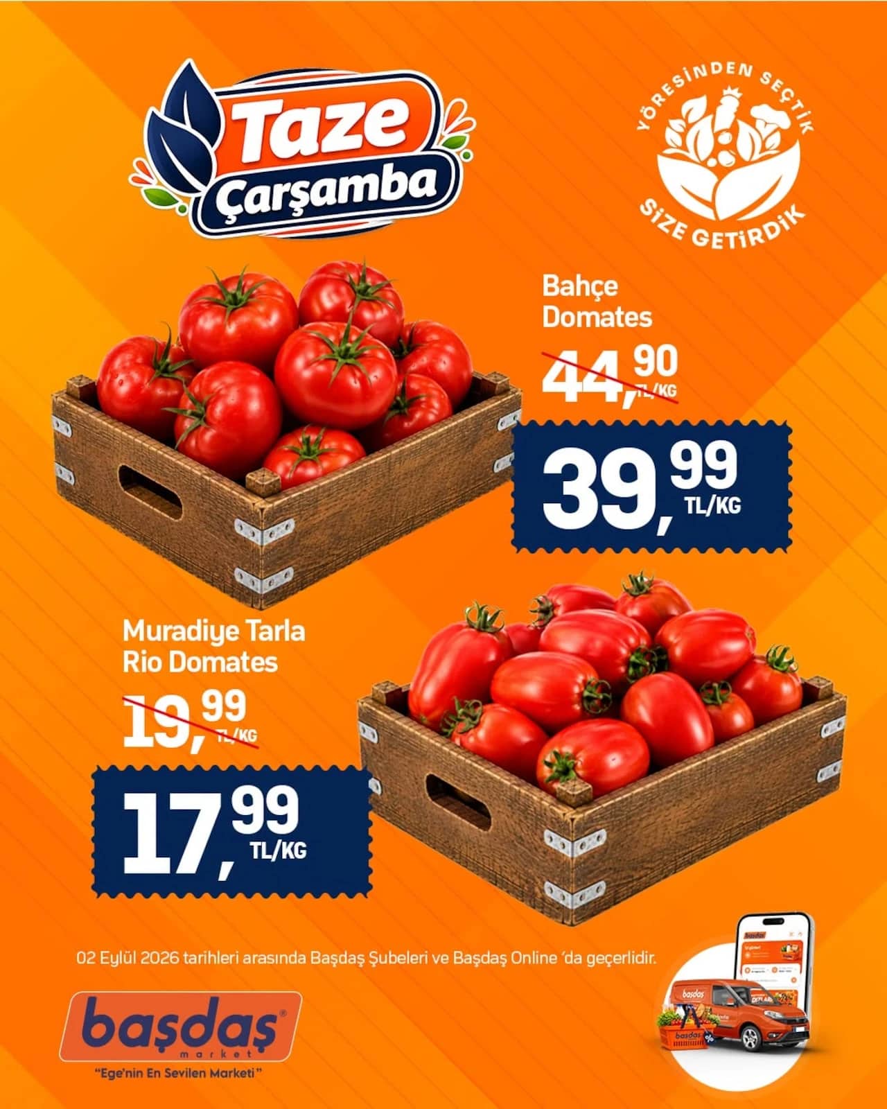 Başdaş Market - Halk Günü İndirimleri 02 - 02 Eylül 2026 - Sayfa 1
