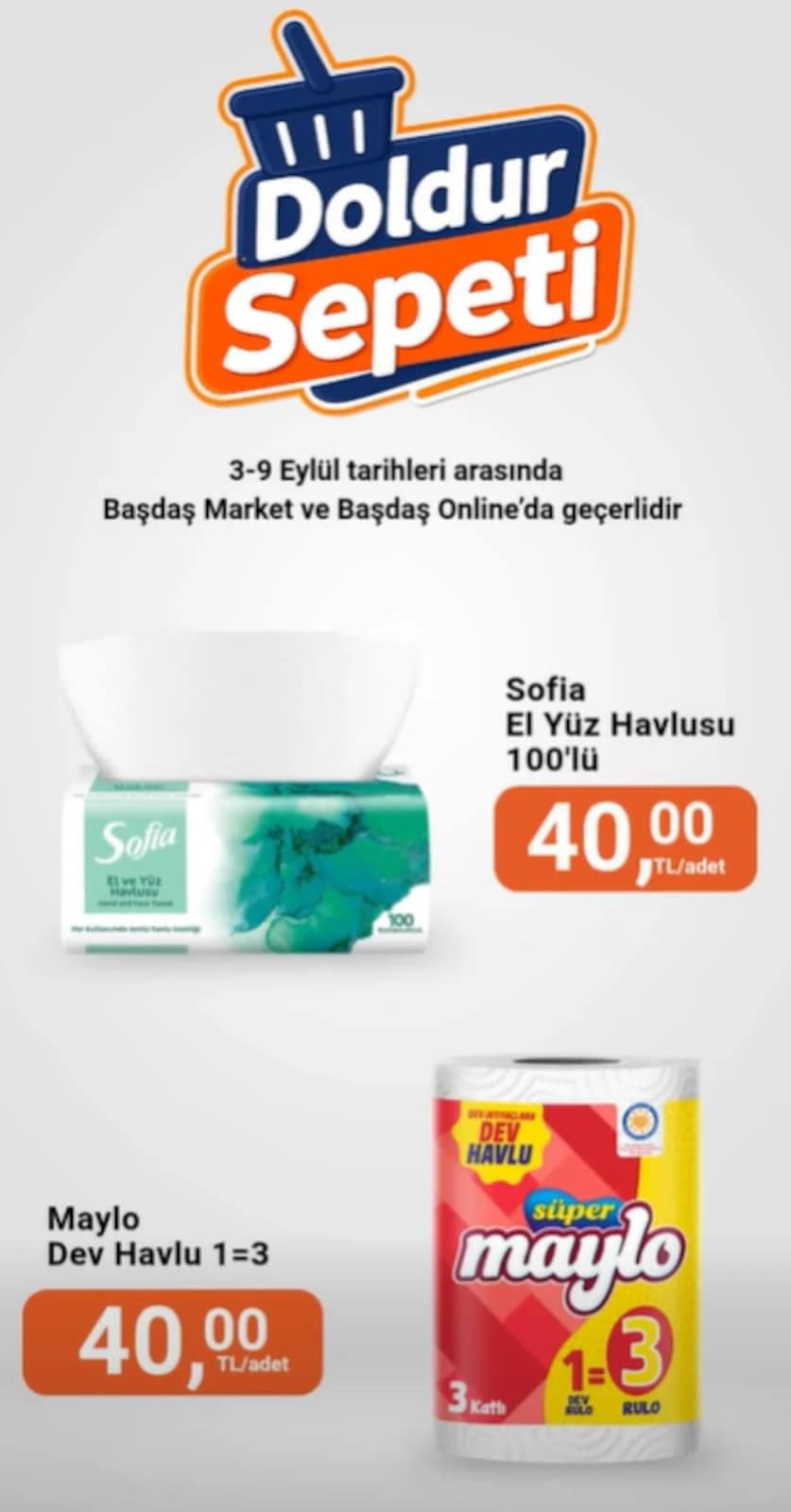Başdaş Market - İndirimli Ürünler 03 - 09 Eylül 2026 - Sayfa 1