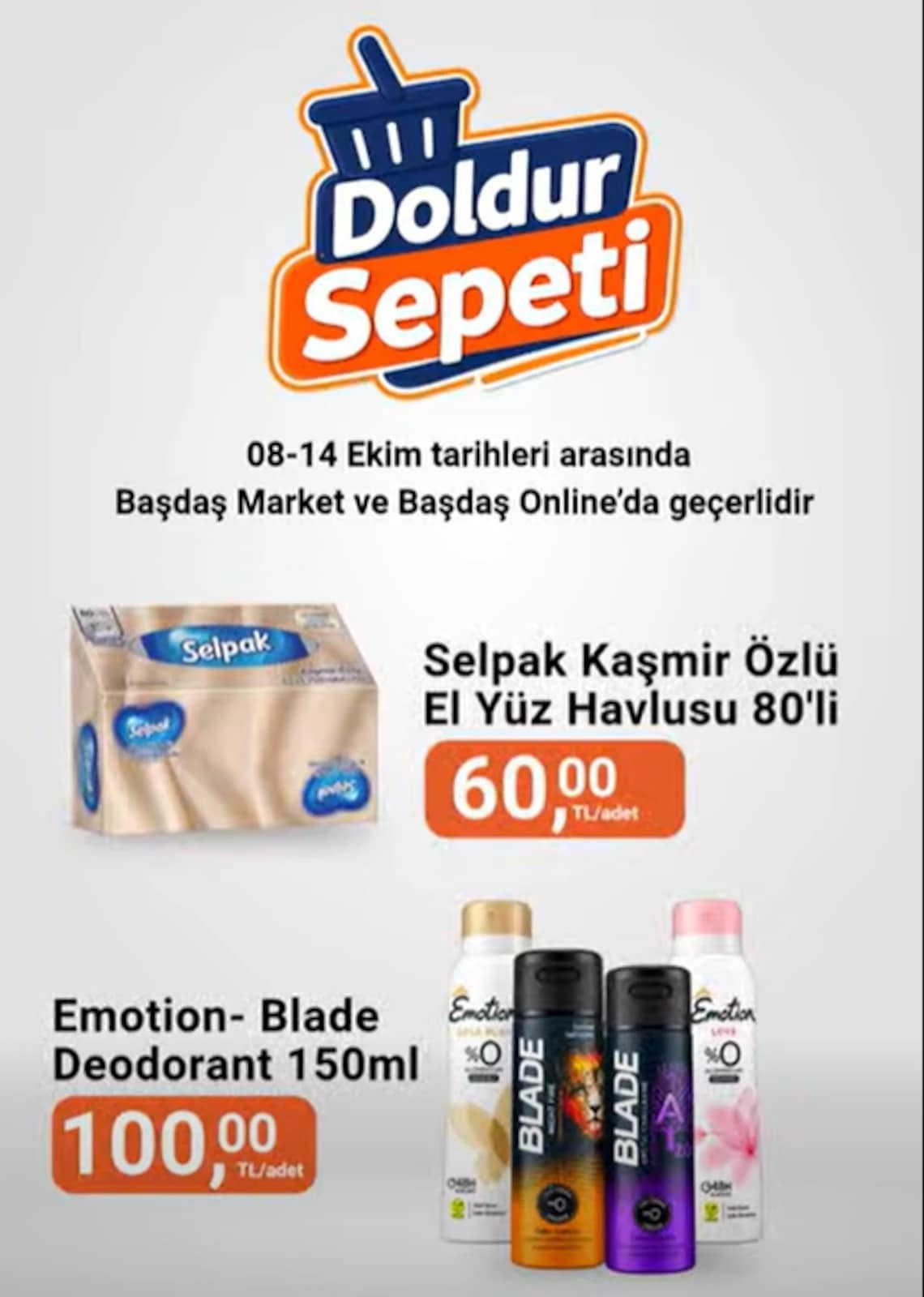 Başdaş Market - İndirim Broşürü 08 - 14 Ekim 2026