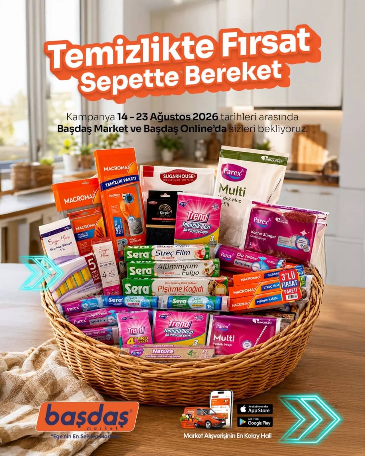 Başdaş Market - İndirimli Ürünler 14 - 23 Ağustos 2026