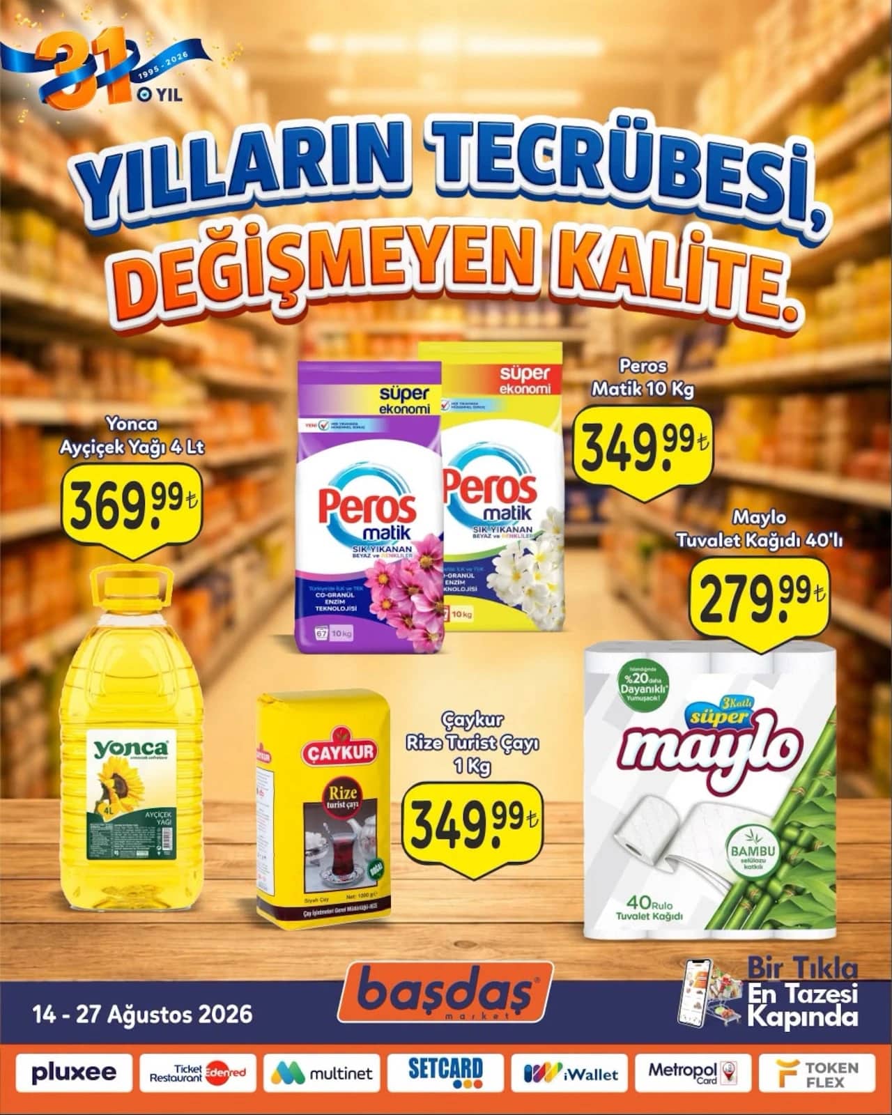 Başdaş Market - İndirim Broşürü 14 - 27 Ağustos 2026 - Sayfa 1