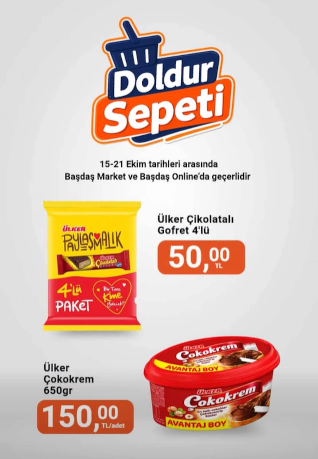 Başdaş Market - İndirim Broşürü 15 - 21 Ekim 2026 - Sayfa 1