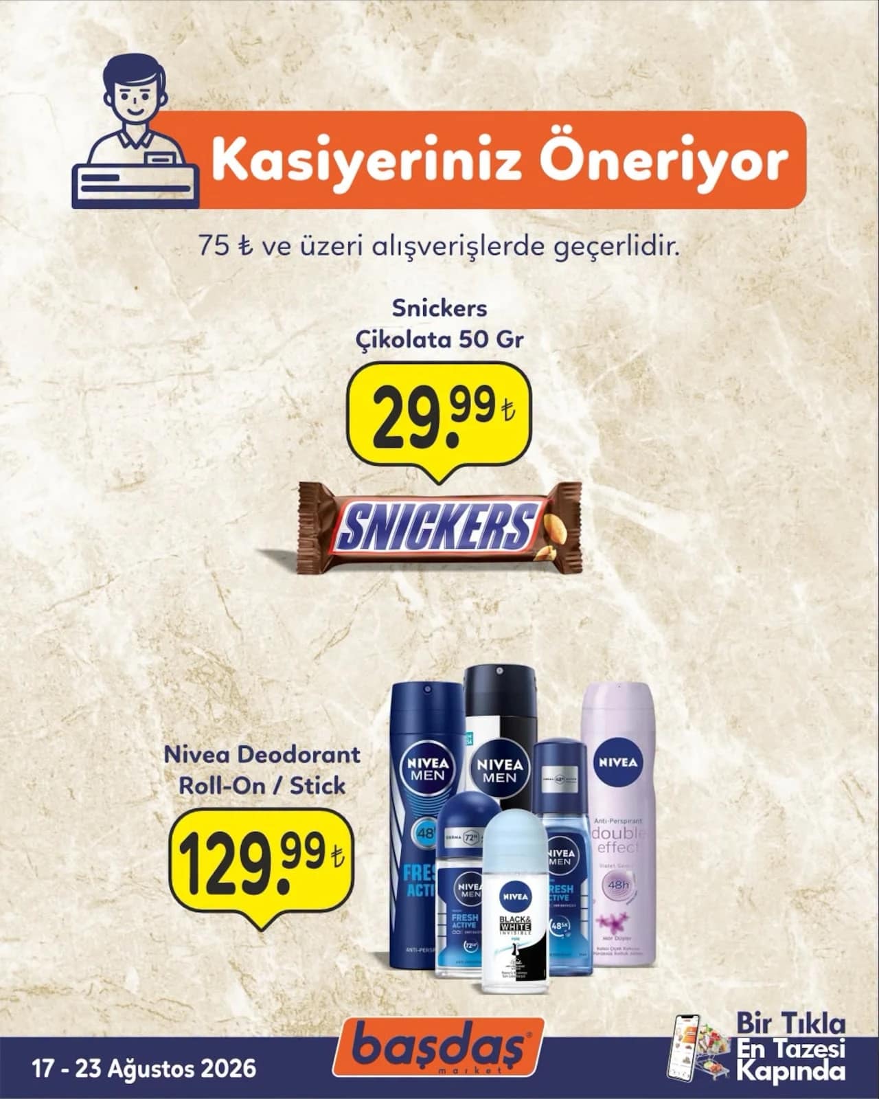 Başdaş Market - İndirim Broşürü 17 - 23 Ağustos 2026