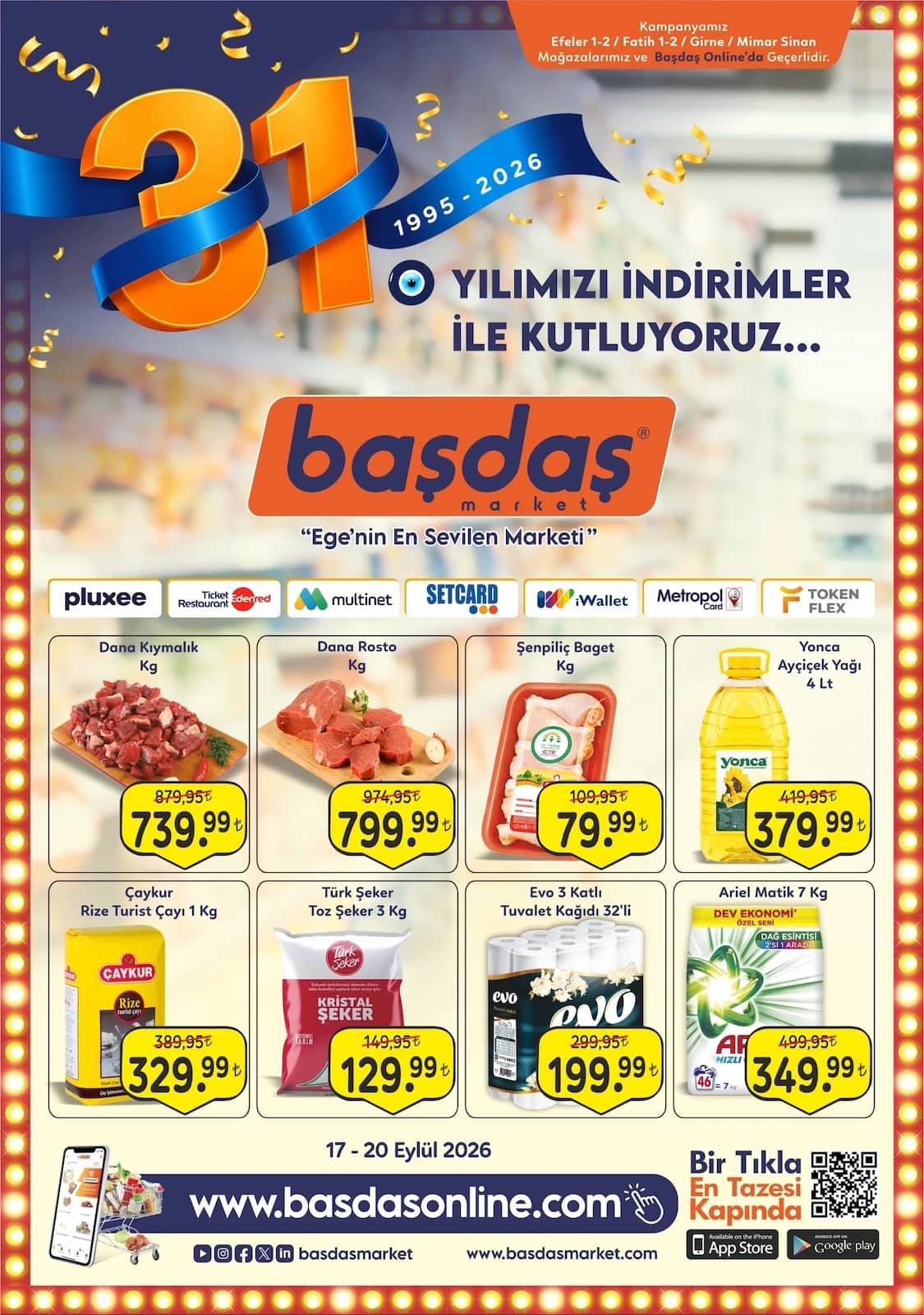 Başdaş Market - İndirim Broşürü 17 - 20 Eylül 2026 - Sayfa 1