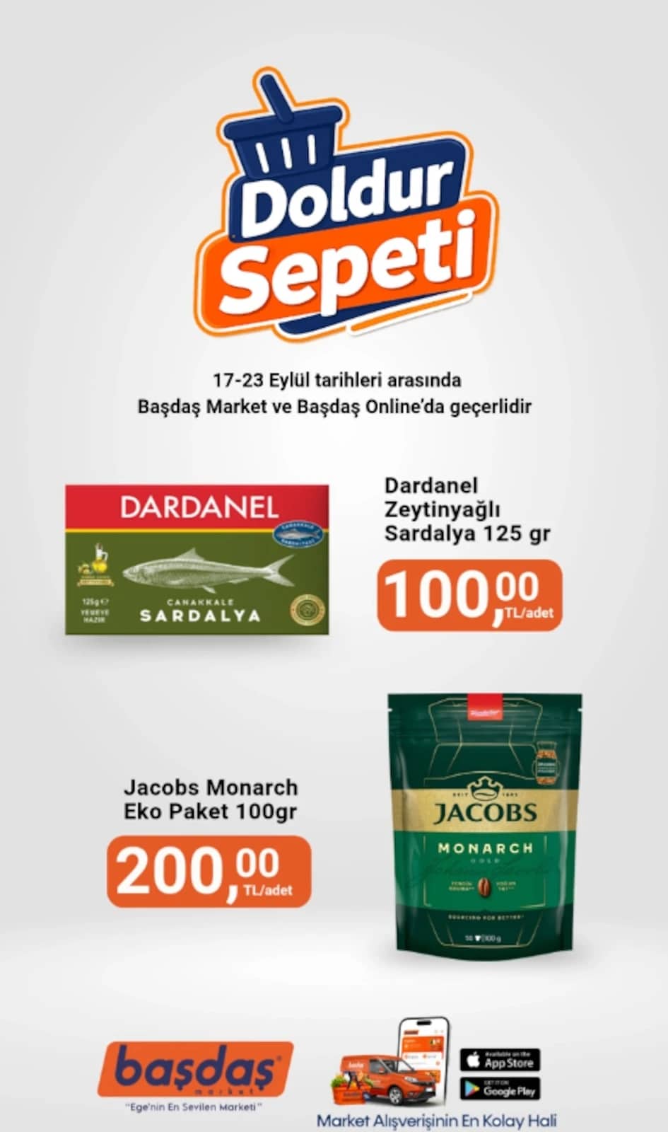 Başdaş Market - İndirimli Ürünler 17 - 23 Eylül 2026 - Sayfa 1
