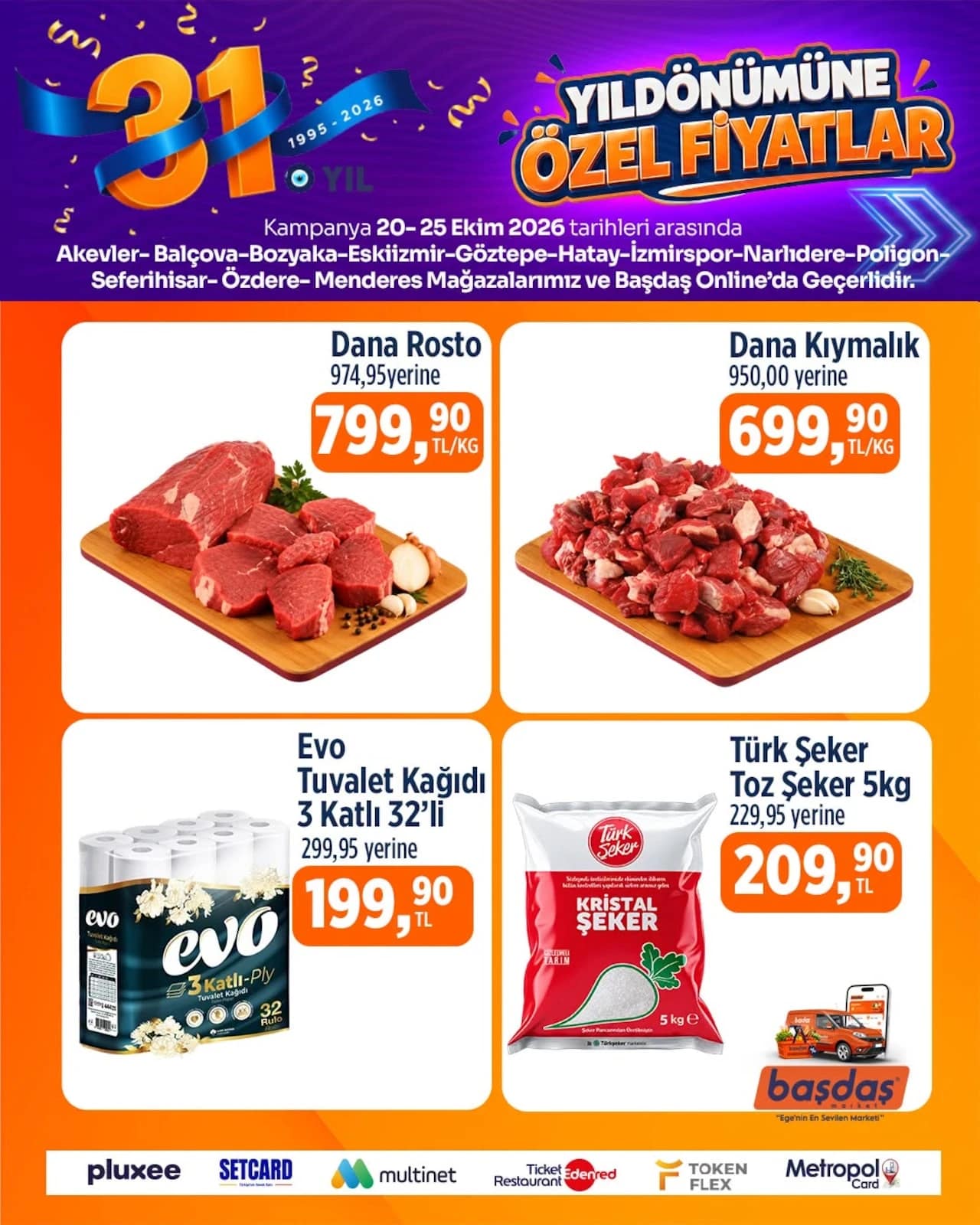 Başdaş Market - İndirim Broşürü 20 - 25 Ekim 2026 - Sayfa 1