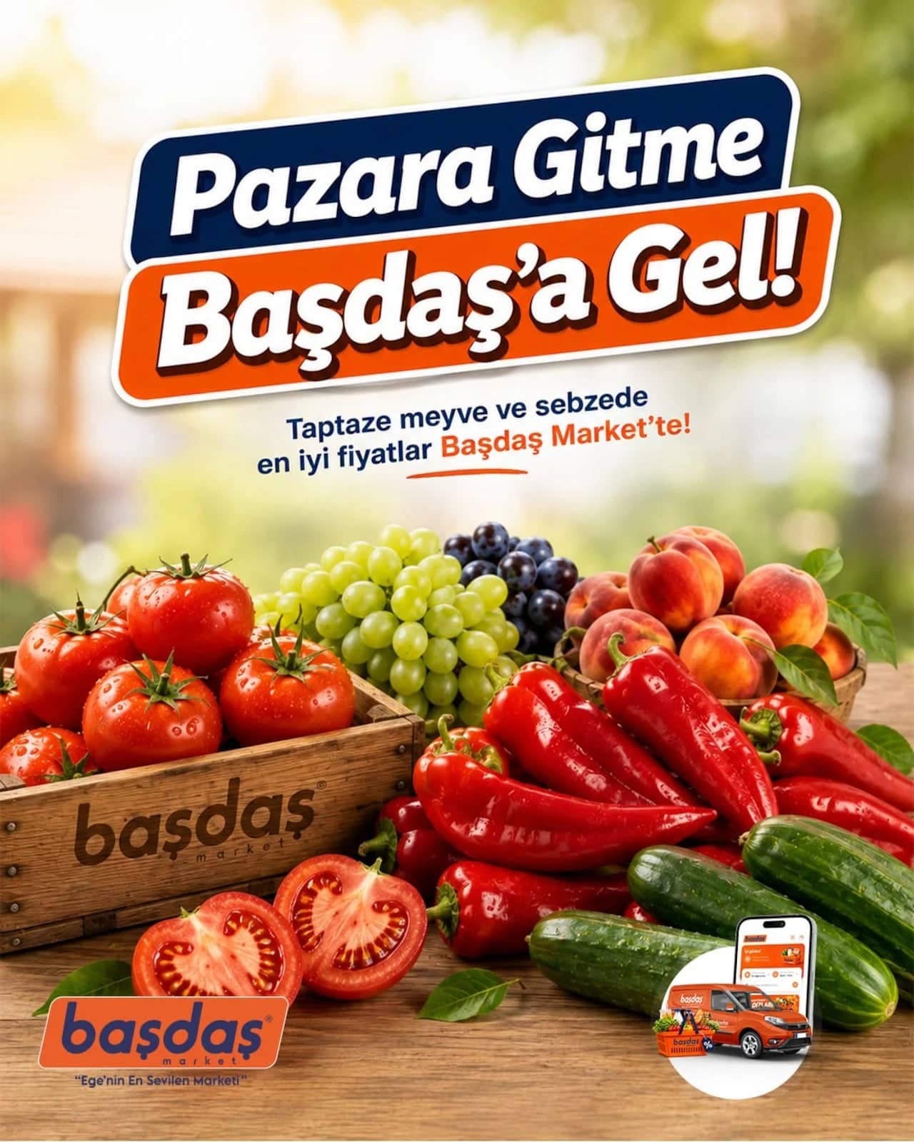 Başdaş Market - Manav İndirim Broşürü 21 - 23 Ağustos 2026 - Sayfa 1
