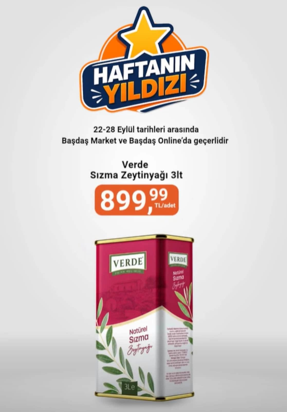 Başdaş Market - İndirim Broşürü 22 - 28 Eylül 2026 - Sayfa 1