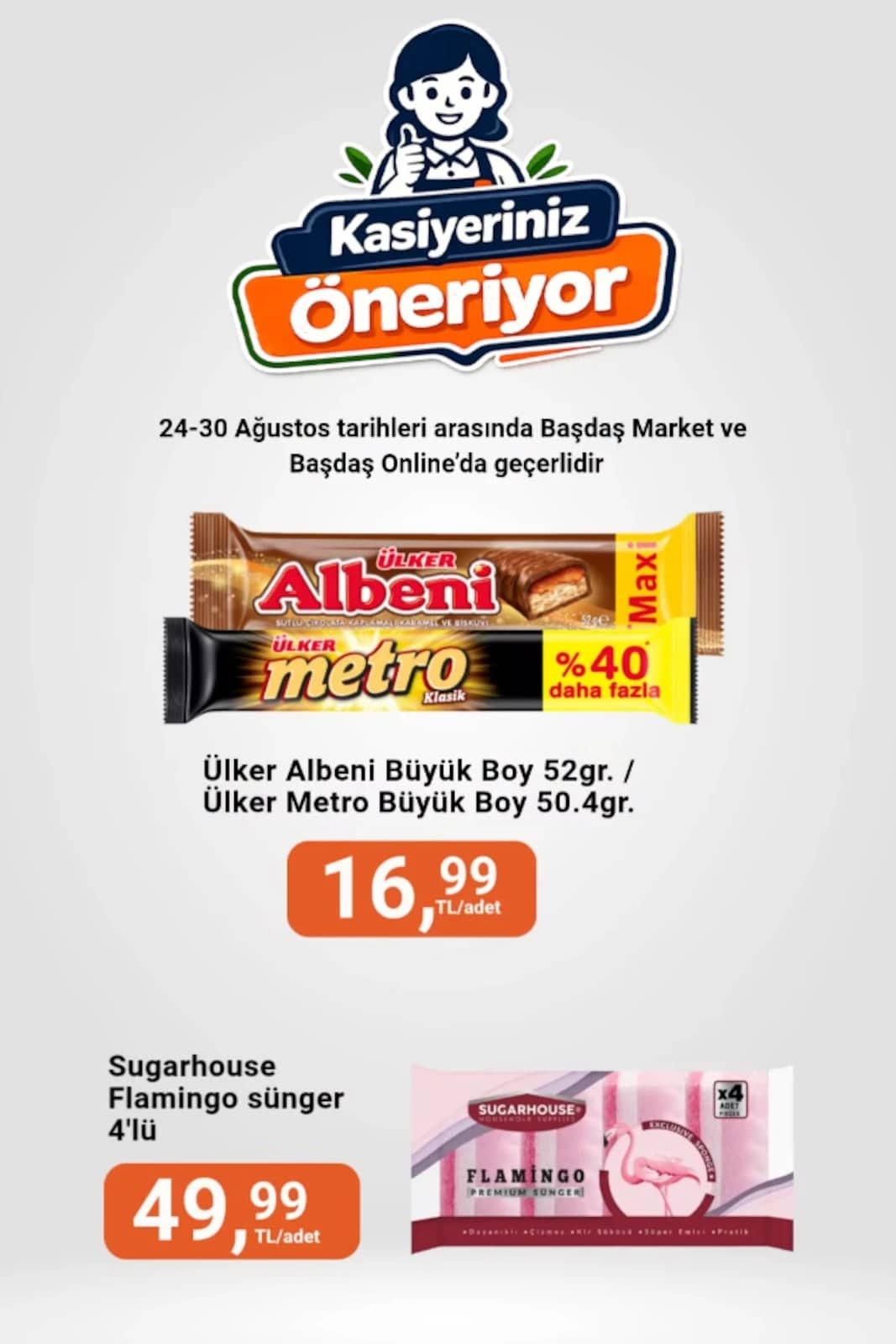 Başdaş Market - İndirim Broşürü 24 - 30 Ağustos 2026