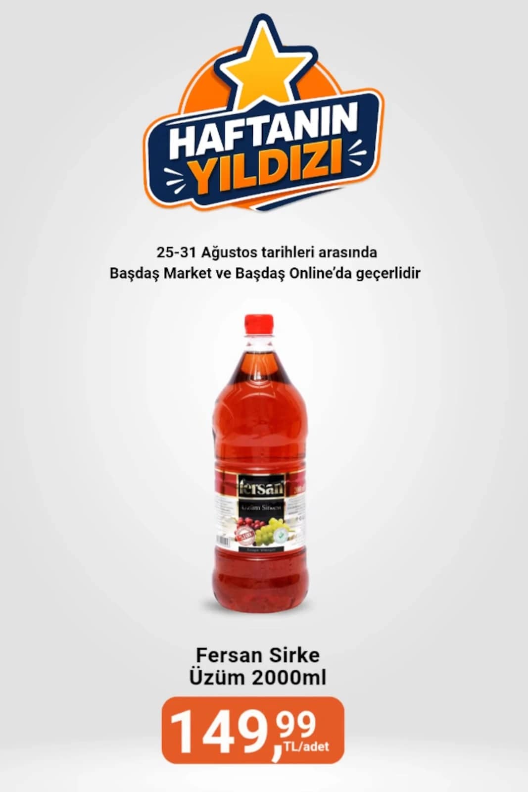 Başdaş Market - Haftanın Yıldızı 25 - 31 Ağustos 2026 - Sayfa 1