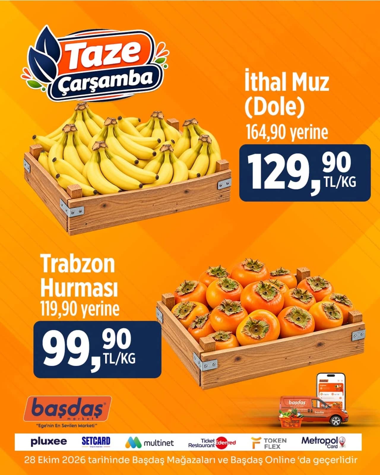Başdaş Market - Manav İndirim Broşürü 28 - 28 Ekim 2026 - Sayfa 1