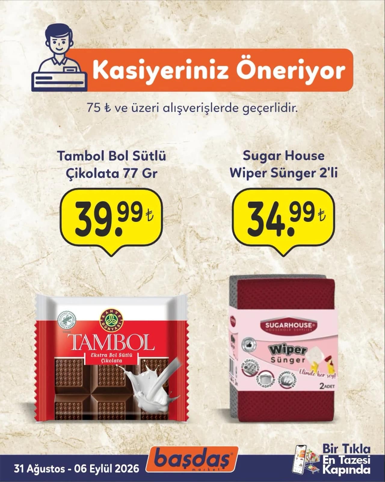 Başdaş Market - İndirim Broşürü 31 Ağustos - 06 Eylül 2026