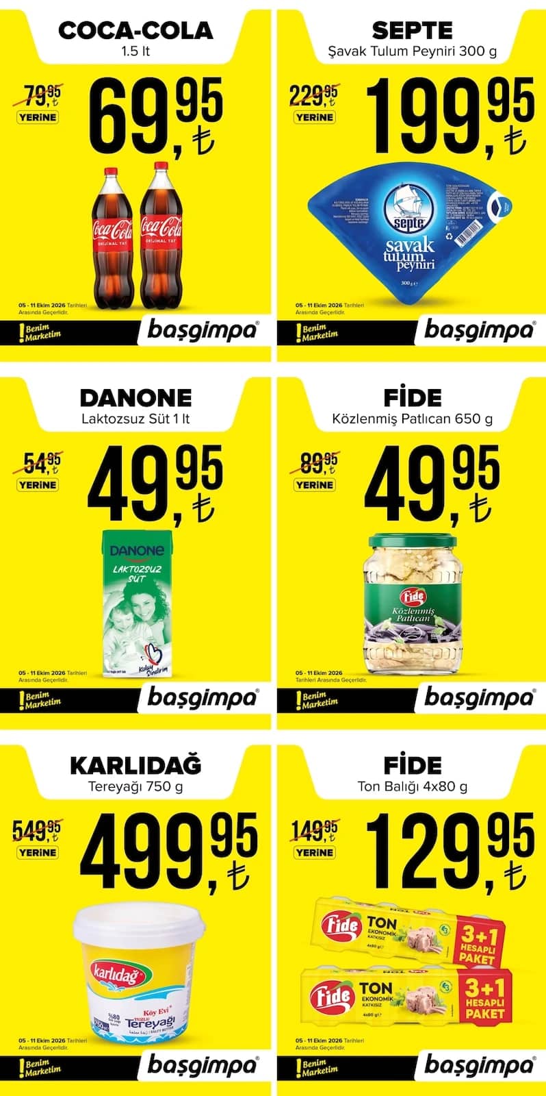 Başgimpa Market - İndirim Broşürü 05 - 11 Ekim 2026 - Sayfa 1
