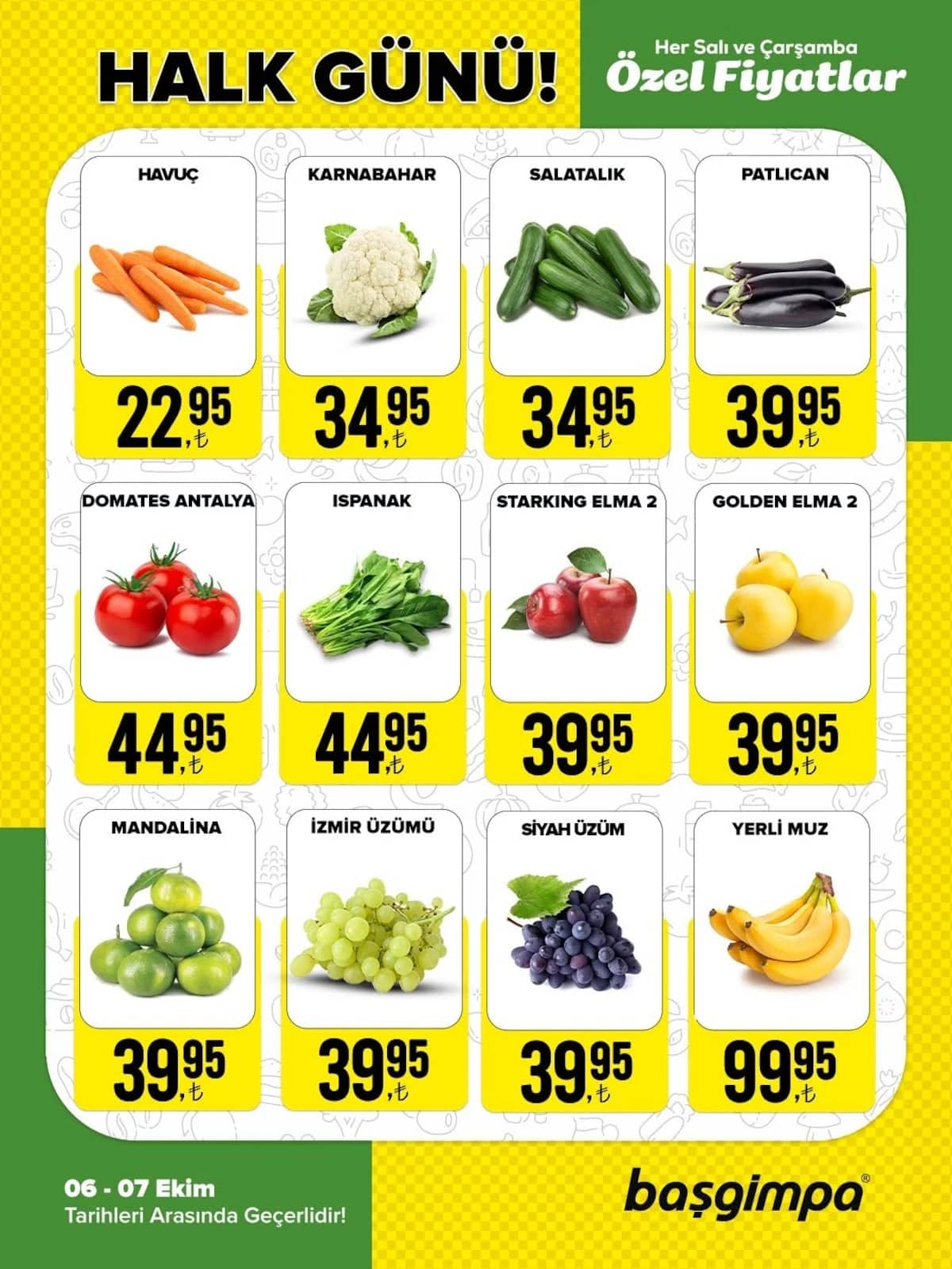 Başgimpa Market - Halk Günü İndirimleri 06 - 07 Ekim 2026 - Sayfa 1