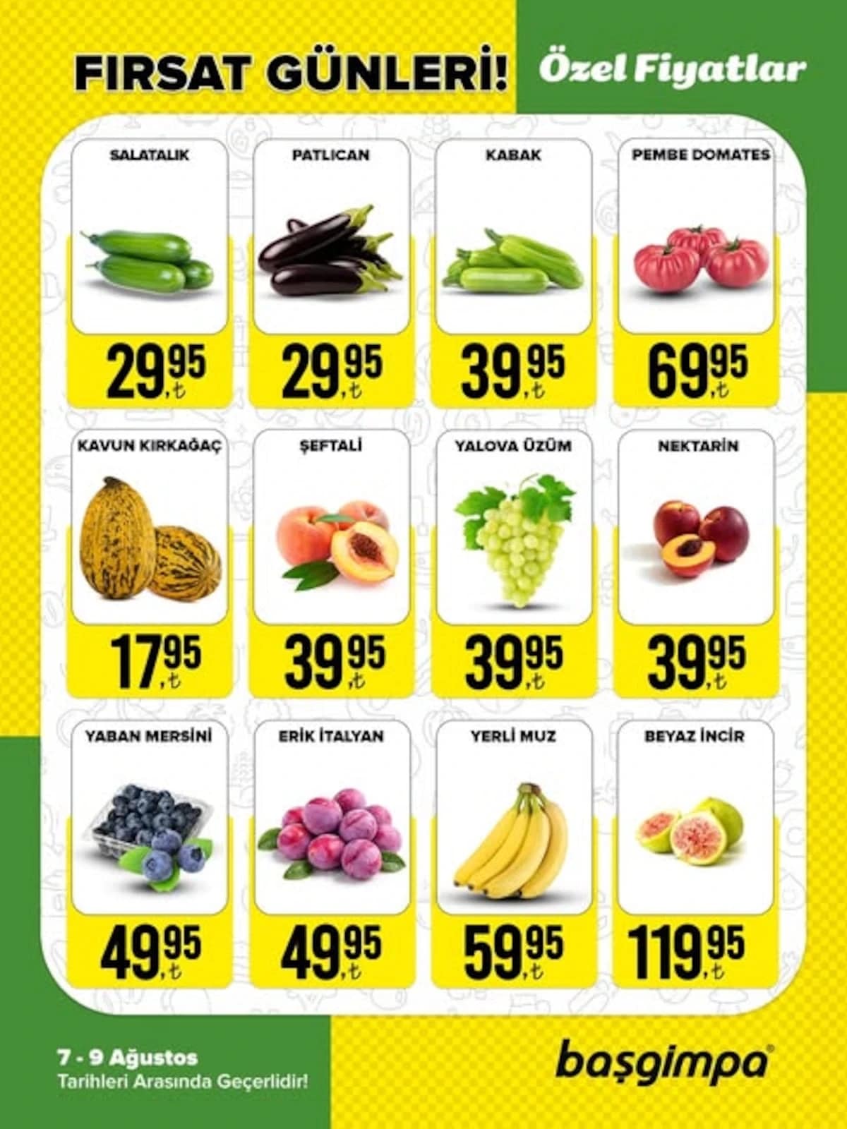 Başgimpa Market - Halk Günü İndirimleri 07 - 09 Ağustos 2026 - Sayfa 1