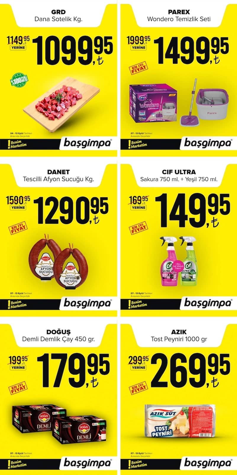 Başgimpa Market - İndirim Broşürü 07 - 13 Eylül 2026 - Sayfa 1