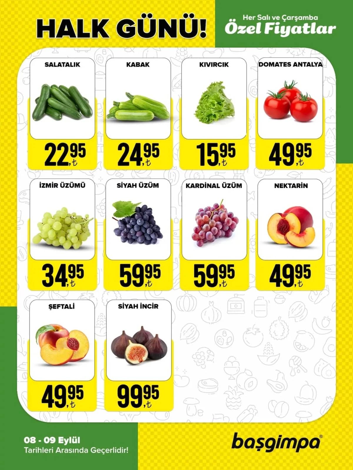 Başgimpa Market - Halk Günü İndirimleri 08 - 09 Eylül 2026 - Sayfa 1