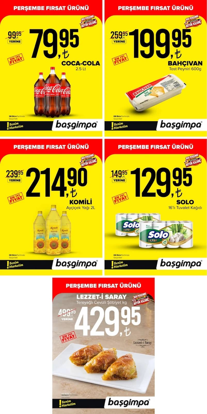 Başgimpa Market - İndirim Broşürü 08 - 08 Ekim 2026 - Sayfa 1