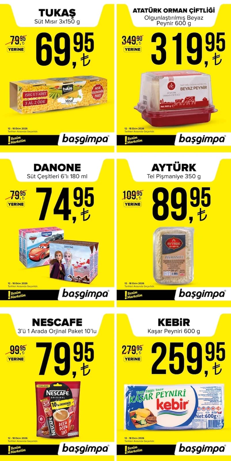 Başgimpa Market - İndirim Broşürü 12 - 18 Ekim 2026 - Sayfa 1