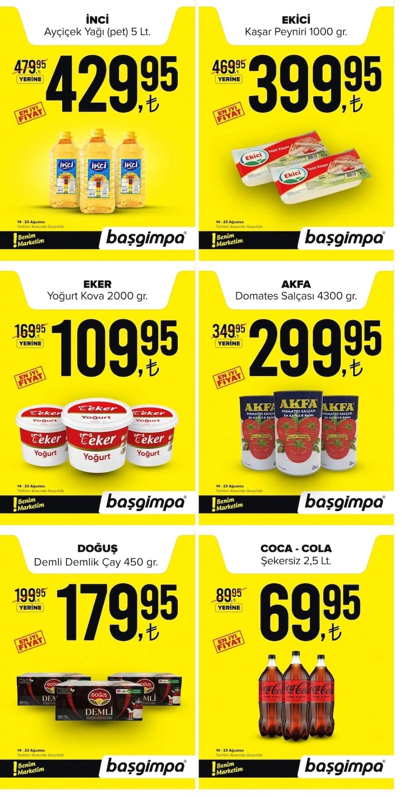 Başgimpa Market - İndirim Broşürü 14 - 23 Ağustos 2026 - Sayfa 1